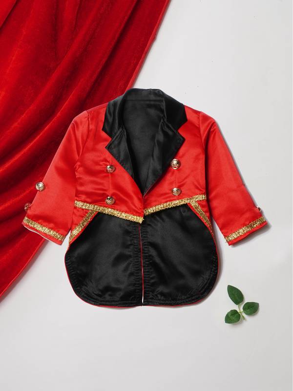 Toddler/Kids Boys Long Sleeves Lapel Collar Tuxedo Circus Costume thumb