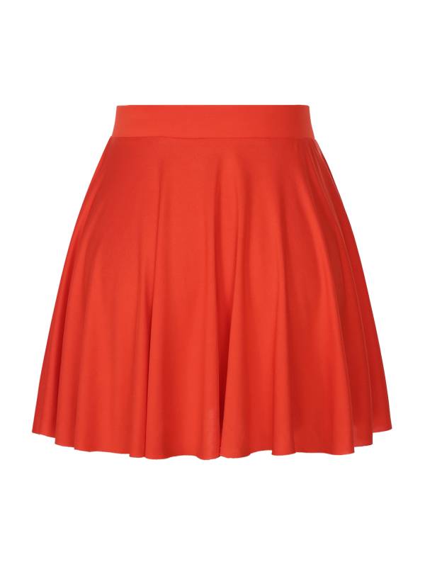 Women Solid Color Ruffle Skirt Sportwear thumb