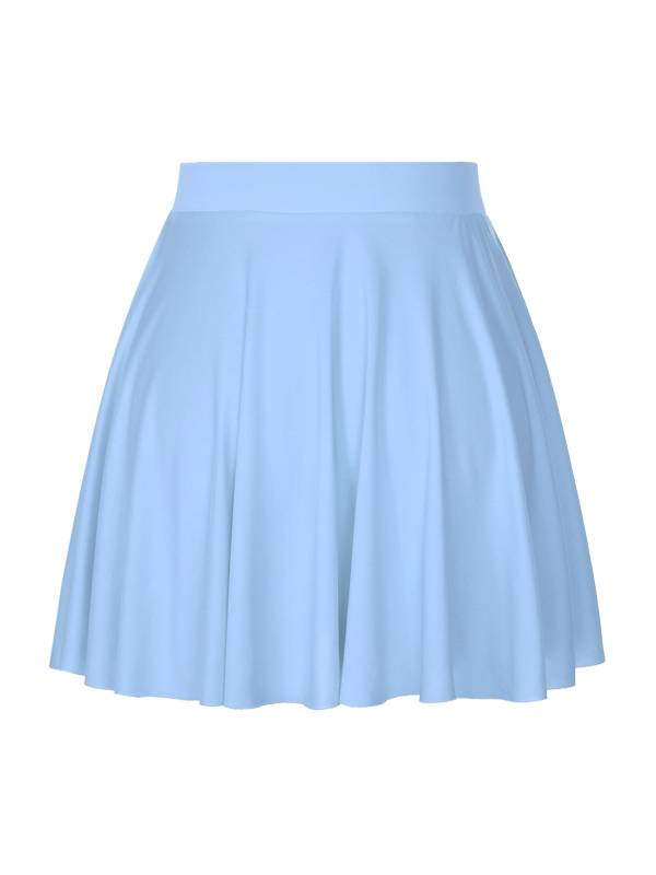 Women Solid Color Ruffle Skirt Sportwear thumb