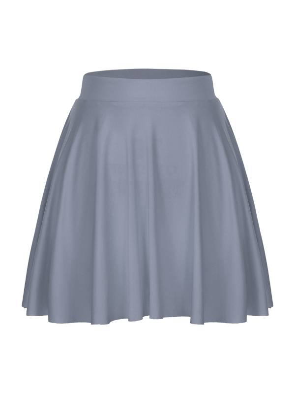 Women Solid Color Ruffle Skirt Sportwear thumb