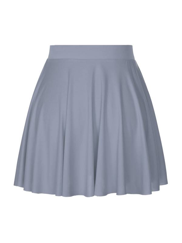 Women Solid Color Ruffle Skirt Sportwear thumb