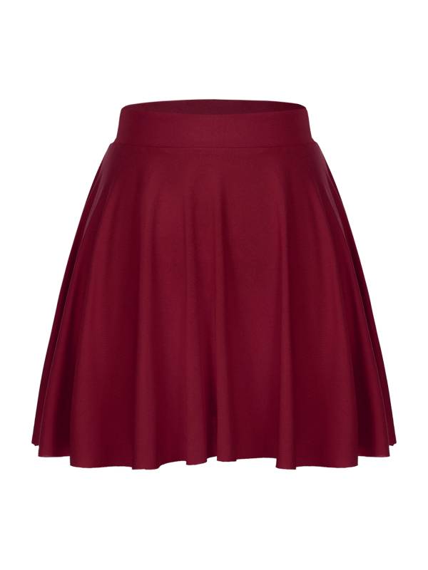 Women Solid Color Ruffle Skirt Sportwear thumb