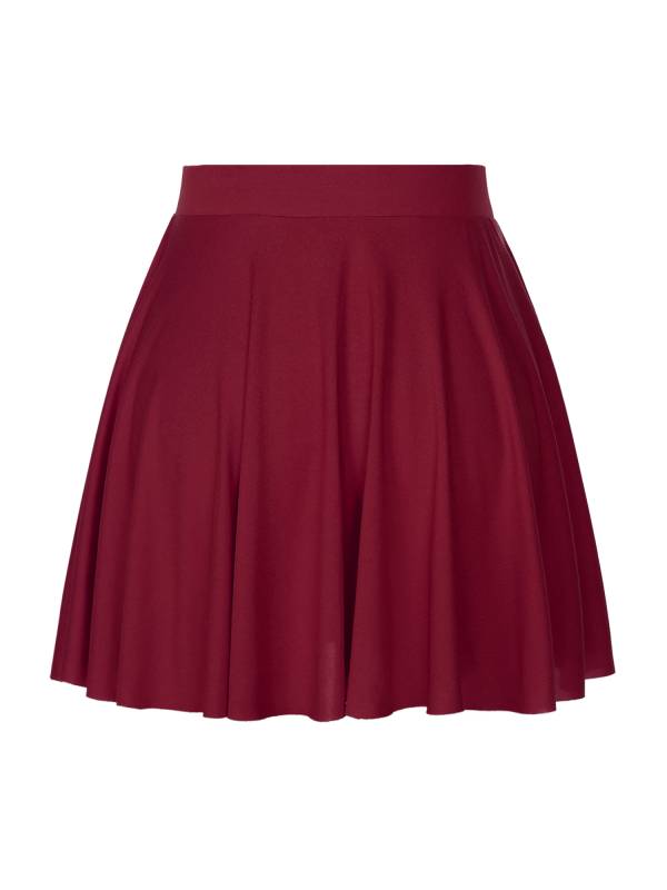 Women Solid Color Ruffle Skirt Sportwear thumb