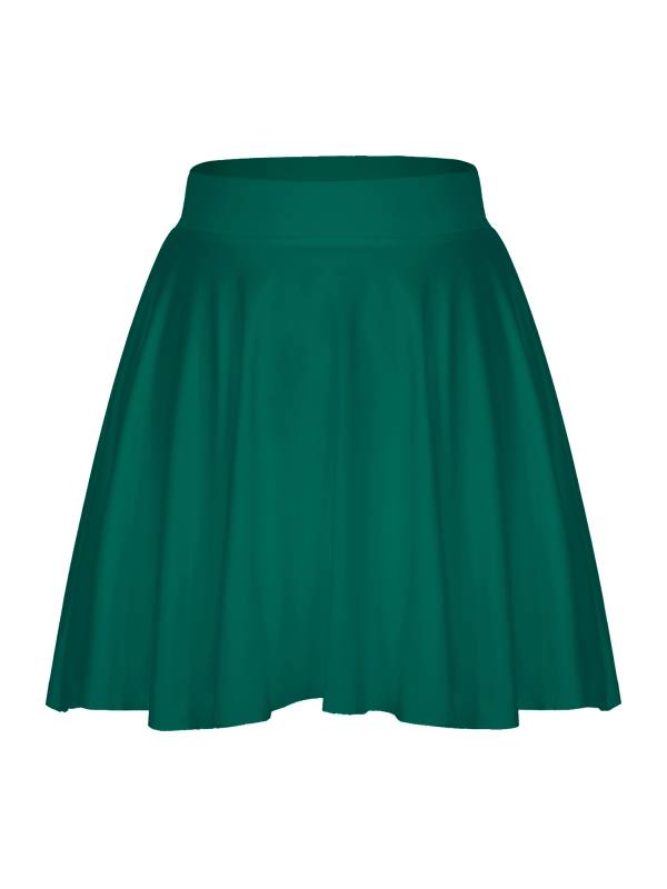 Women Solid Color Ruffle Skirt Sportwear thumb