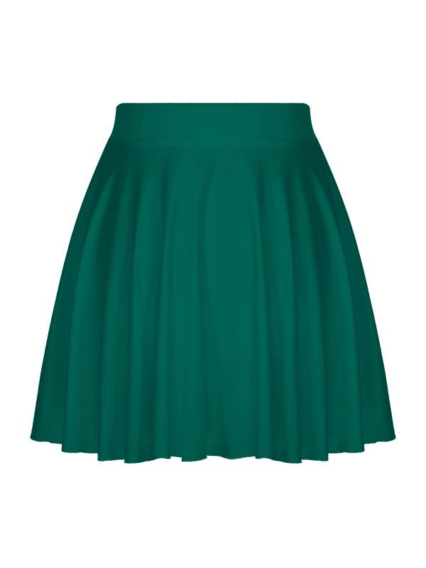 Women Solid Color Ruffle Skirt Sportwear thumb