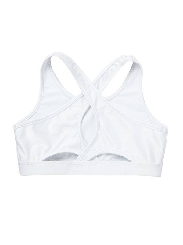 Kids Girls 2pcs Sleeveless Crop Top with Pleated Skort Skirt Tennis Set thumb