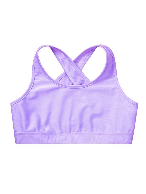 Kids Girls 2pcs Sleeveless Crop Top with Pleated Skort Skirt Tennis Set thumb