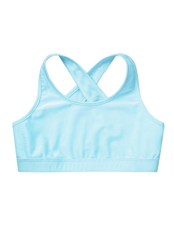 Kids Girls 2pcs Sleeveless Crop Top with Pleated Skort Skirt Tennis Set thumb