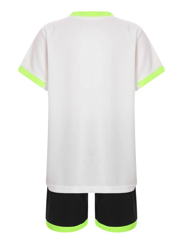 Kids Boys 2pcs Quick-Drying Short Sleeve T-shirt and Shorts Football Uniform thumb