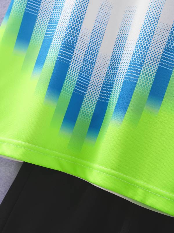 Kids Boys 2pcs Quick-Drying Short Sleeve T-shirt and Shorts Football Uniform thumb