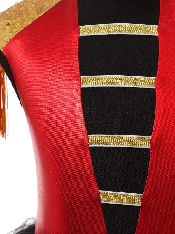 Kids Girls Circus Ringmaster Costume Sleeveless Sequins Leotard Dress thumb