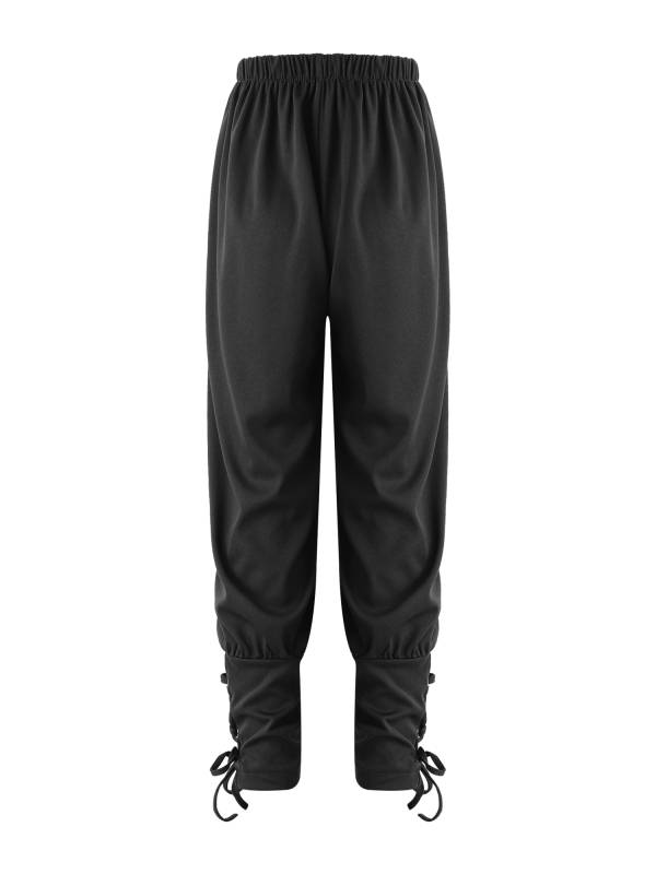 Kid Boys Stripes Ankle Banded Medieval Renaissance Pants thumb