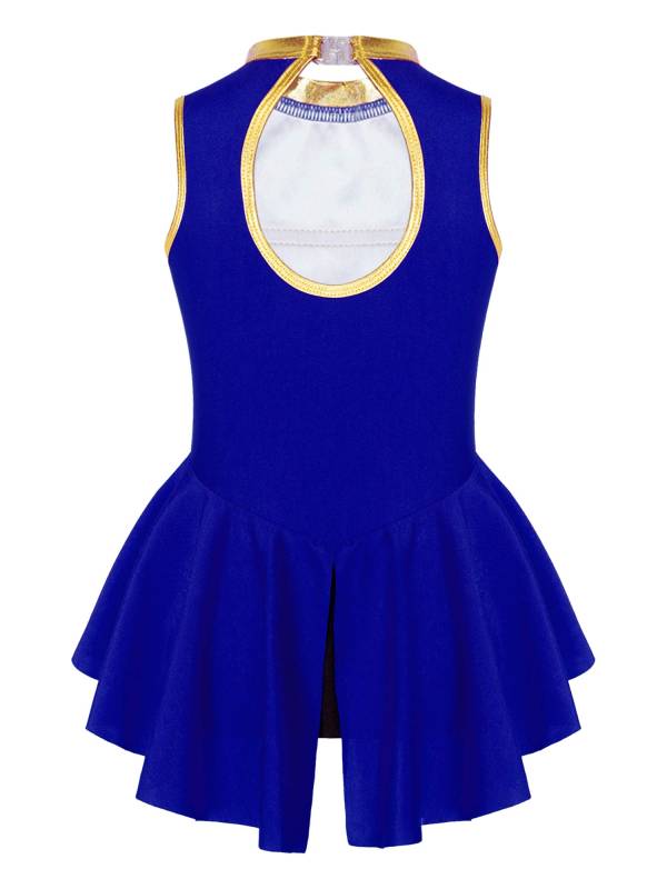 Kids Girls Sleeveless Magician Costume Leotard with Hat Set thumb