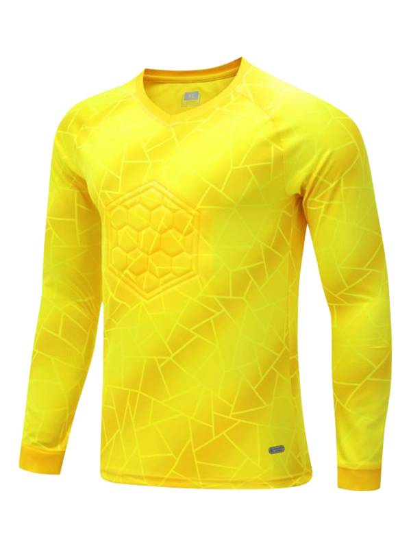 Kids Boys V Neck Long Sleeve Football Goalkeeper Padded T-shirt thumb