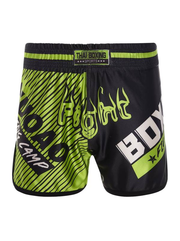 Kids Boys Letter Print Boxing Wrestling Training Shorts thumb