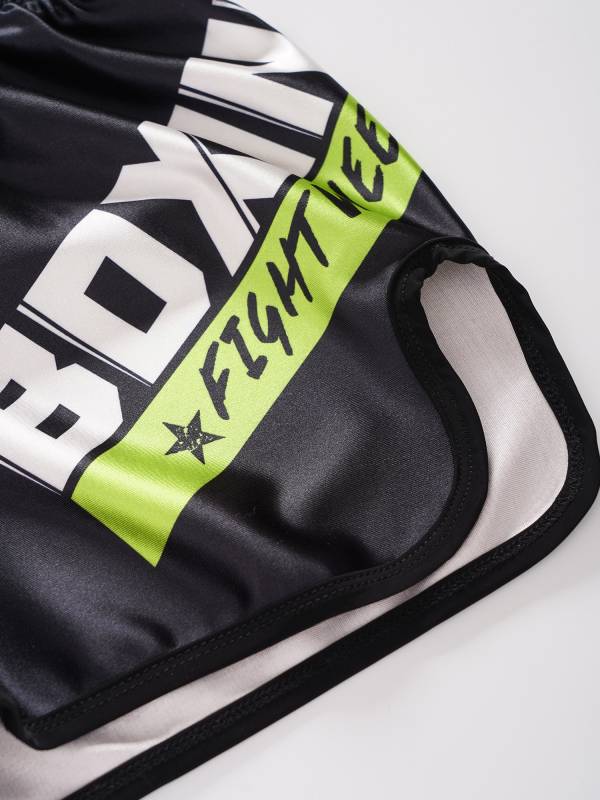Kids Boys Letter Print Boxing Wrestling Training Shorts thumb