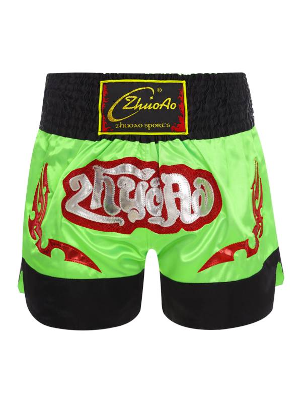 Kids Boys Letter Print Boxing Wrestling Training Shorts thumb