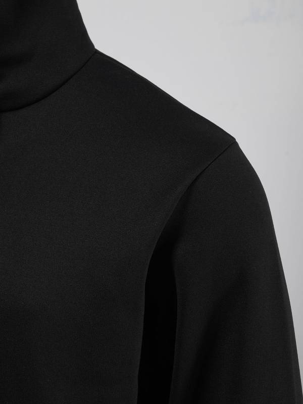Men Long Sleeve Solid Color Sports Sweatshirt with Built-in Face Mask thumb