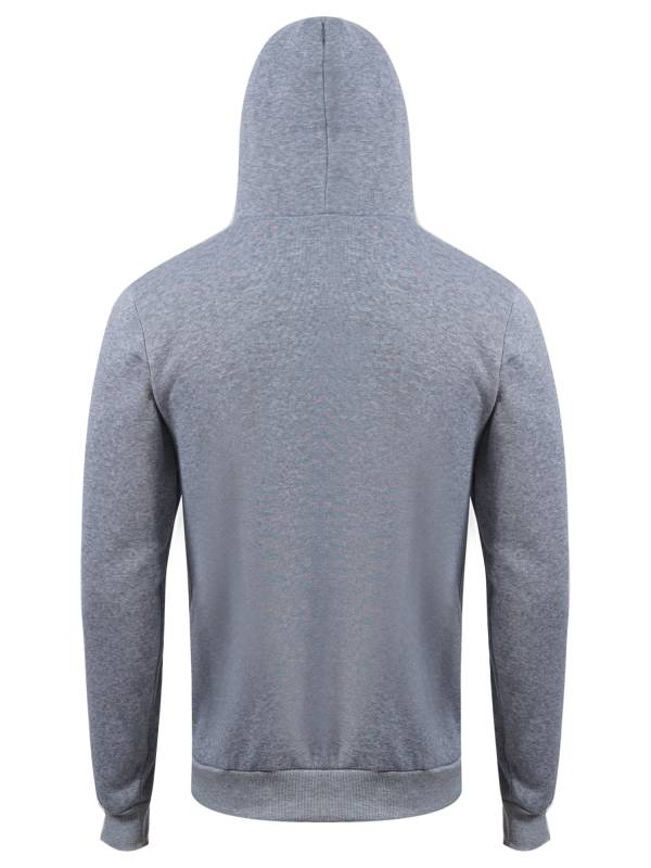Men Long Sleeve Solid Color Sports Sweatshirt with Built-in Face Mask thumb