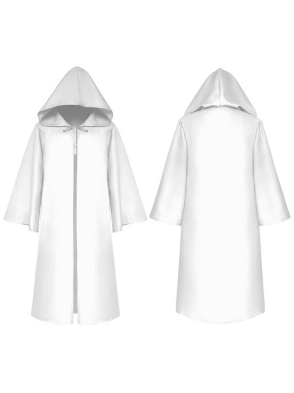 Kids Halloween Medieval Long Sleeve Retro Gothic Robe Wizard Cosplay Cloak thumb