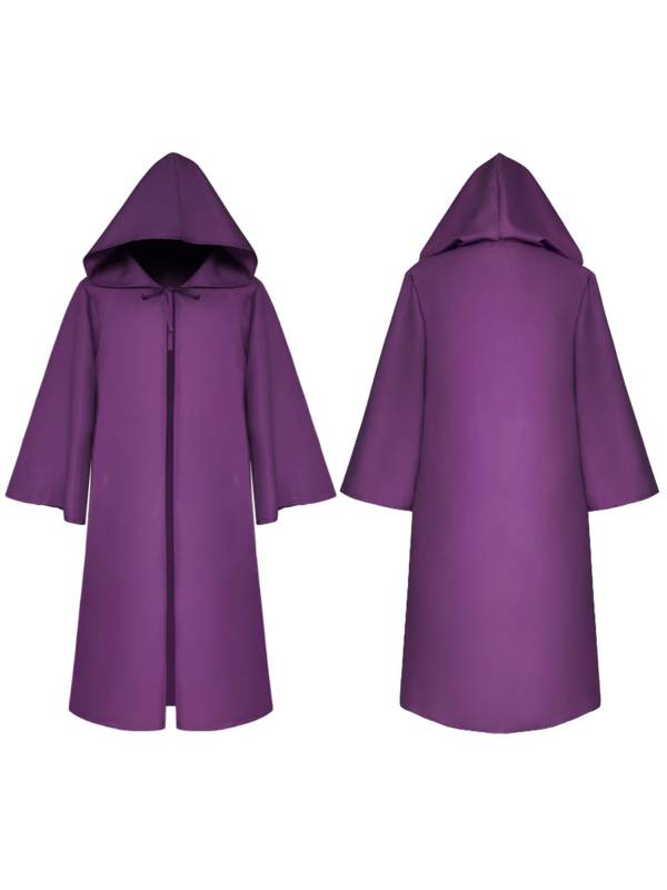 Kids Halloween Medieval Long Sleeve Retro Gothic Robe Wizard Cosplay Cloak thumb