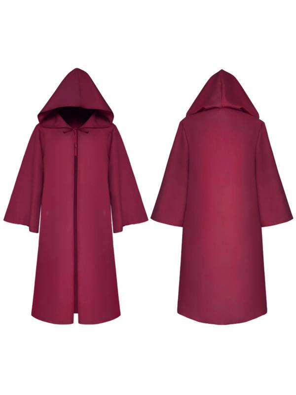 Kids Halloween Medieval Long Sleeve Retro Gothic Robe Wizard Cosplay Cloak thumb