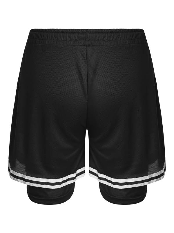 Kids Boys Built-in Leggings Sport Shorts Drawstring Training Shorts thumb
