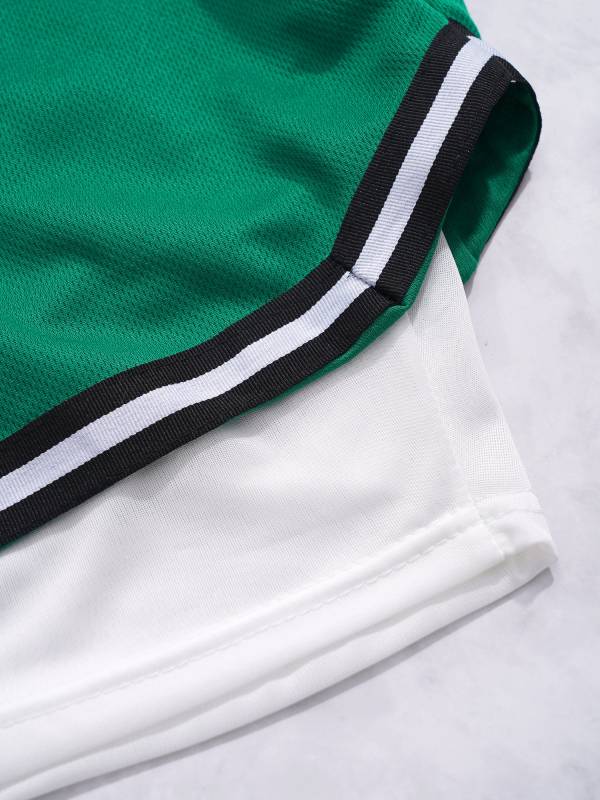 Kids Boys Built-in Leggings Sport Shorts Drawstring Training Shorts thumb