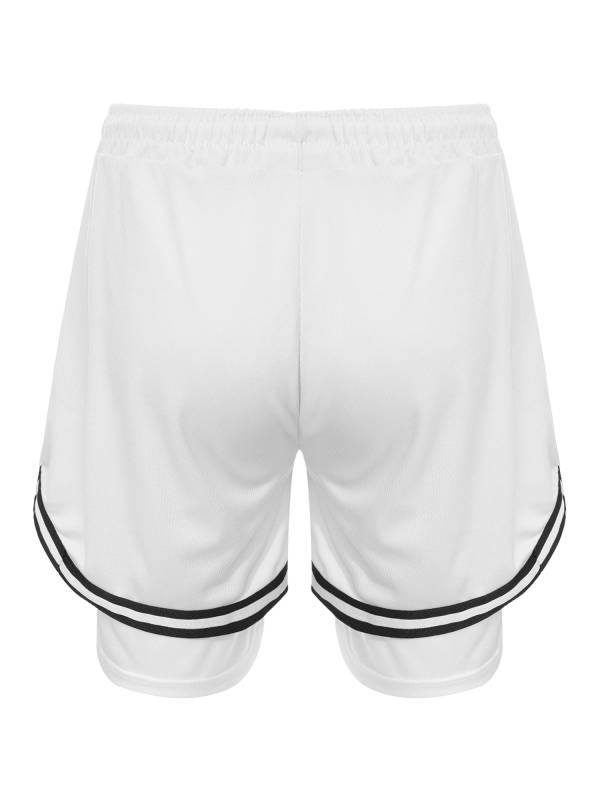 Kids Boys Built-in Leggings Sport Shorts Drawstring Training Shorts thumb
