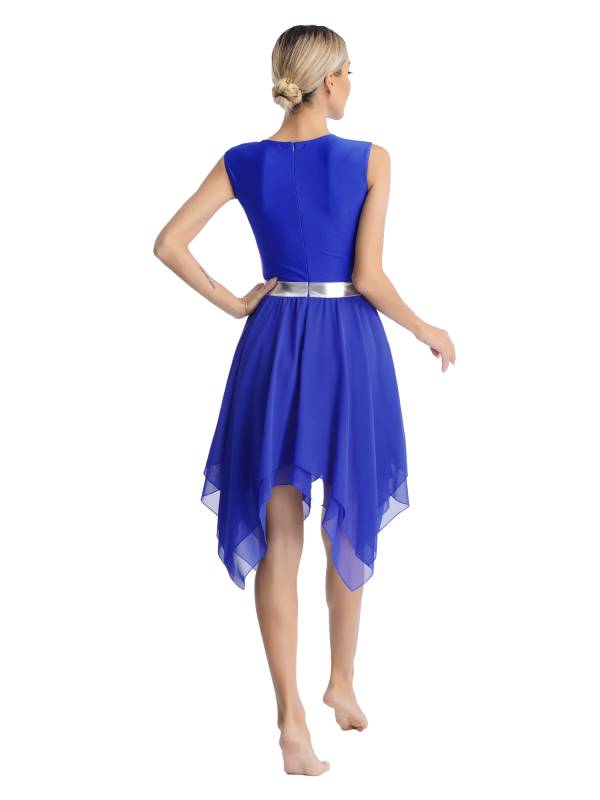 Women Sequins Sleeveless Cross Print Worship Dress thumb