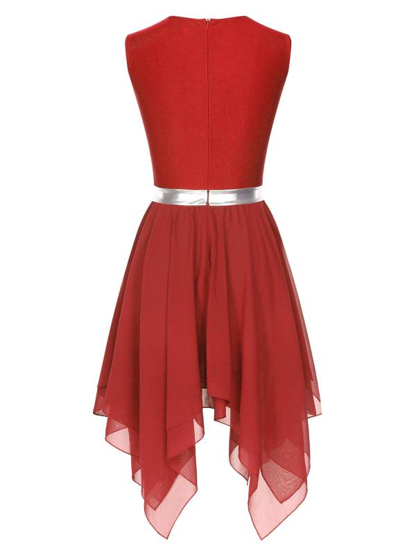 Women Sequins Sleeveless Cross Print Worship Dress thumb