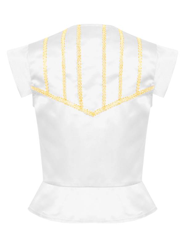 Kids Boys Medieval Renaissance Steampunk Costume Short Sleeve Lace-up Vest thumb