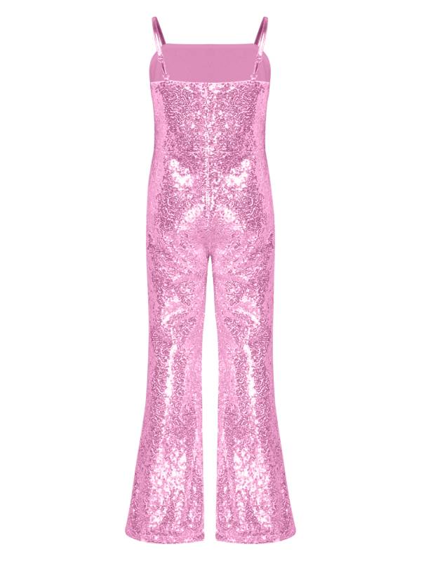 Kids Girls Character Cosplay Costume Sequins Jumpsuit thumb
