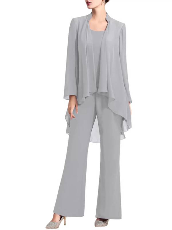 Women 3 Pieces Elegant Chiffon Party Suit Wedding Guest Outfits thumb