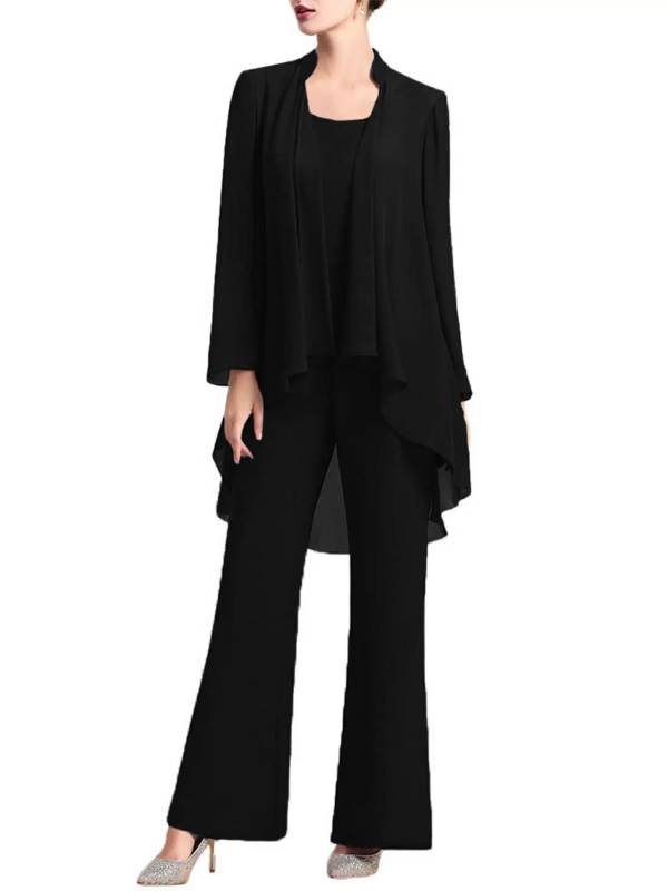 Women 3 Pieces Elegant Chiffon Party Suit Wedding Guest Outfits thumb