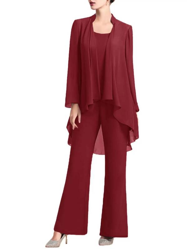 Women 3 Pieces Elegant Chiffon Party Suit Wedding Guest Outfits thumb