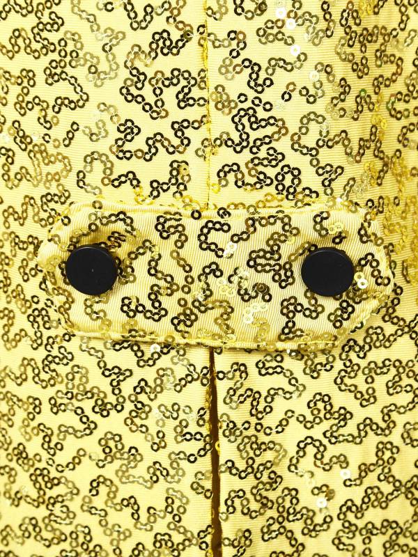 Kids Boys Full Sequin Tailcoat Lapel Open Front Blazer thumb