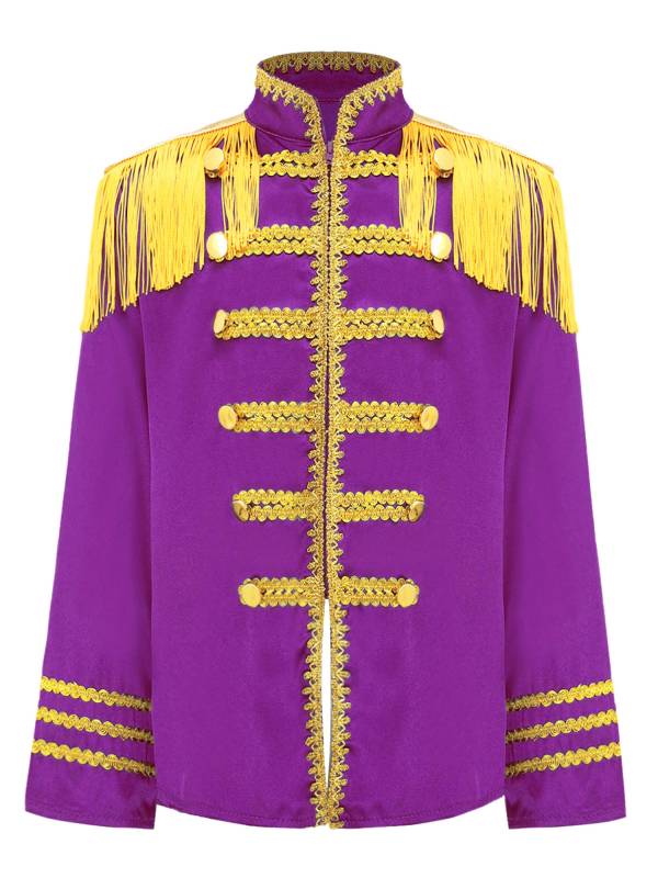 Kids 1960s British Long Sleeve Fringe Musician Costume Shirt thumb