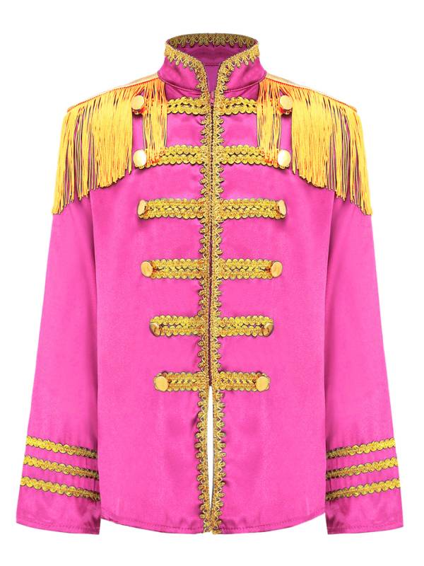Kids 1960s British Long Sleeve Fringe Musician Costume Shirt thumb