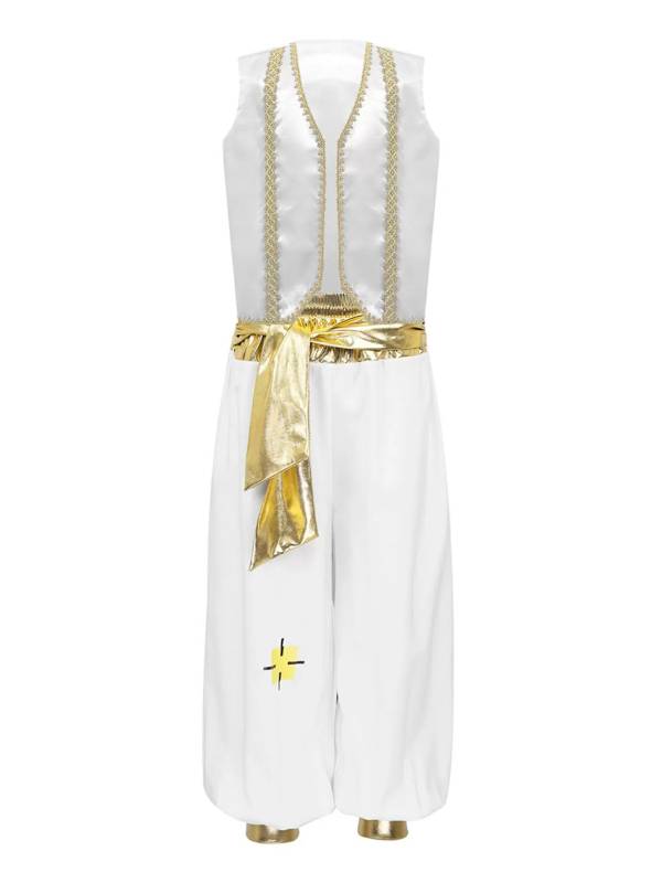 Kids Boys Sleeveless Waistcoat with Pants Arabian Prince Costume Set thumb