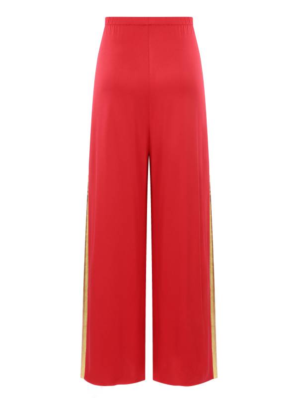 Women Metallic High Waist Wide-Leg Pants for Liturgical Dance thumb