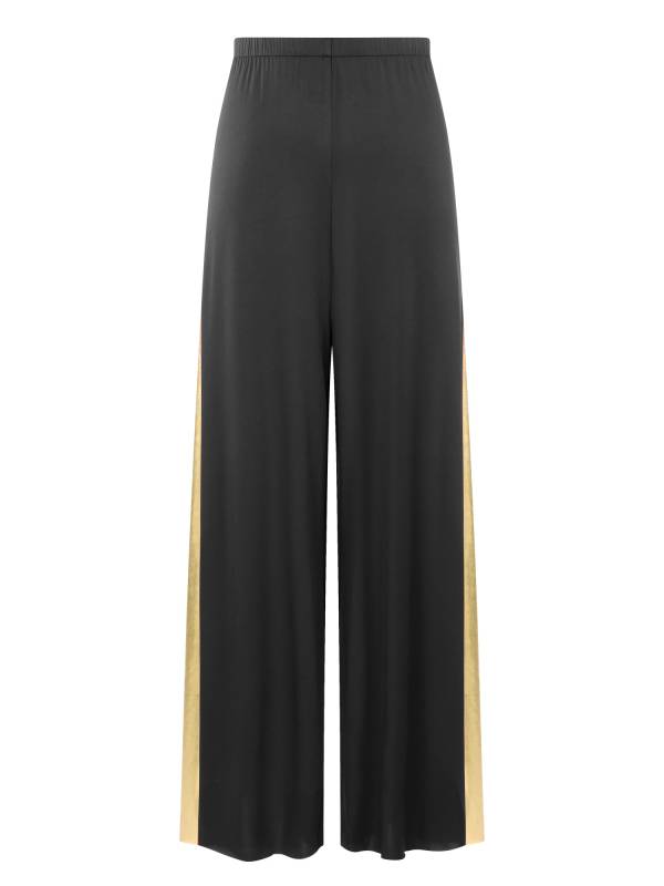 Women Metallic High Waist Wide-Leg Pants for Liturgical Dance thumb
