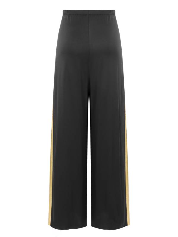 Women Metallic High Waist Wide-Leg Pants for Liturgical Dance thumb