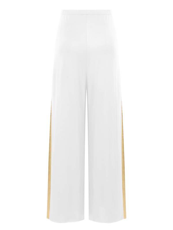 Women Metallic High Waist Wide-Leg Pants for Liturgical Dance thumb