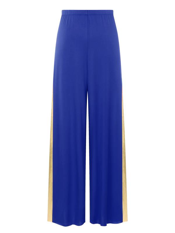 Women Metallic High Waist Wide-Leg Pants for Liturgical Dance thumb
