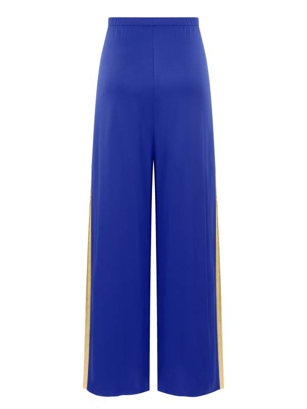 Women Metallic High Waist Wide-Leg Pants for Liturgical Dance thumb
