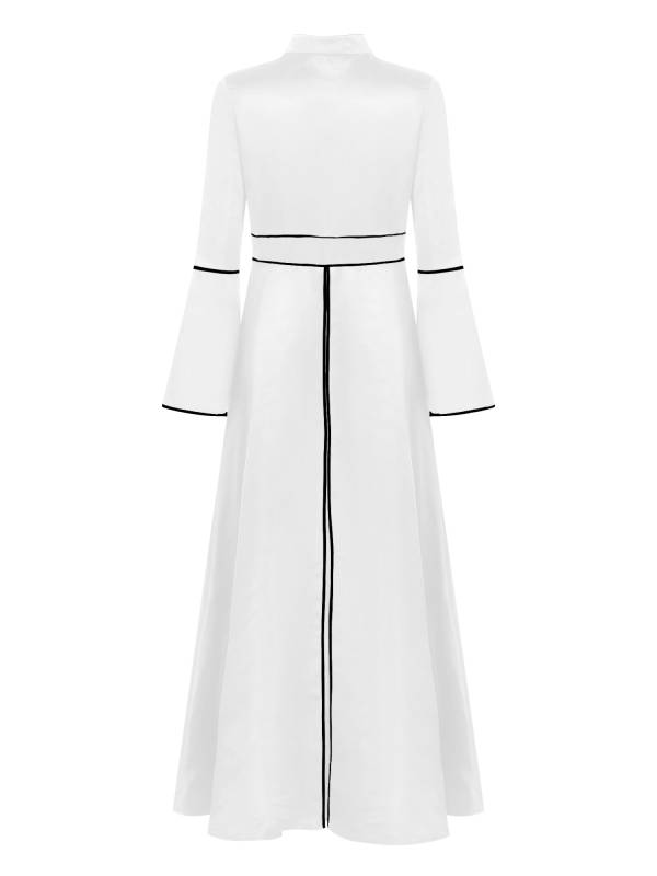Women Church Clergy Robe Long Sleeves A-Line Maxi Worship Dance Dress thumb