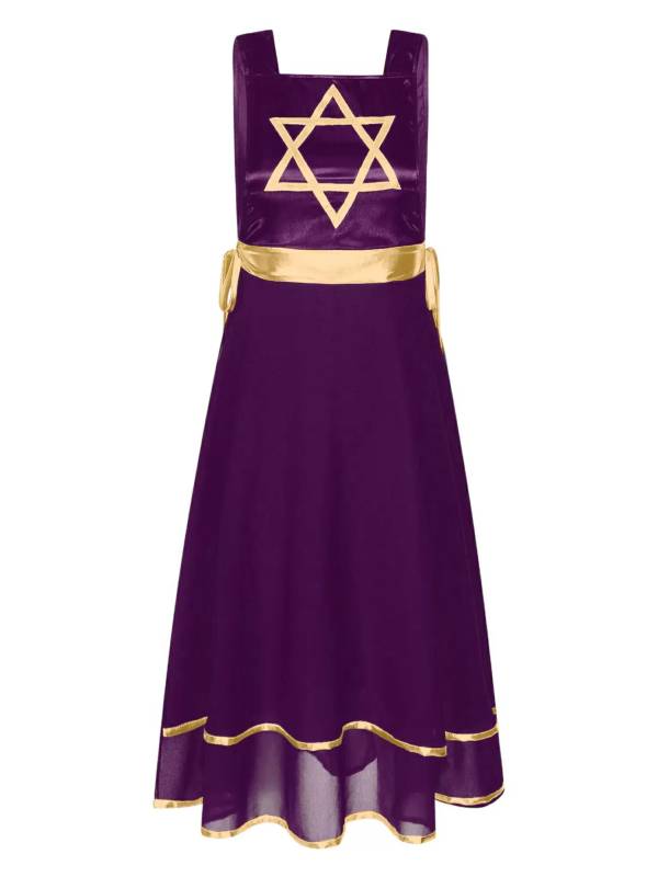 Women Star Lace-up Sleeveless Dress Choir Praise Dance Tunic thumb