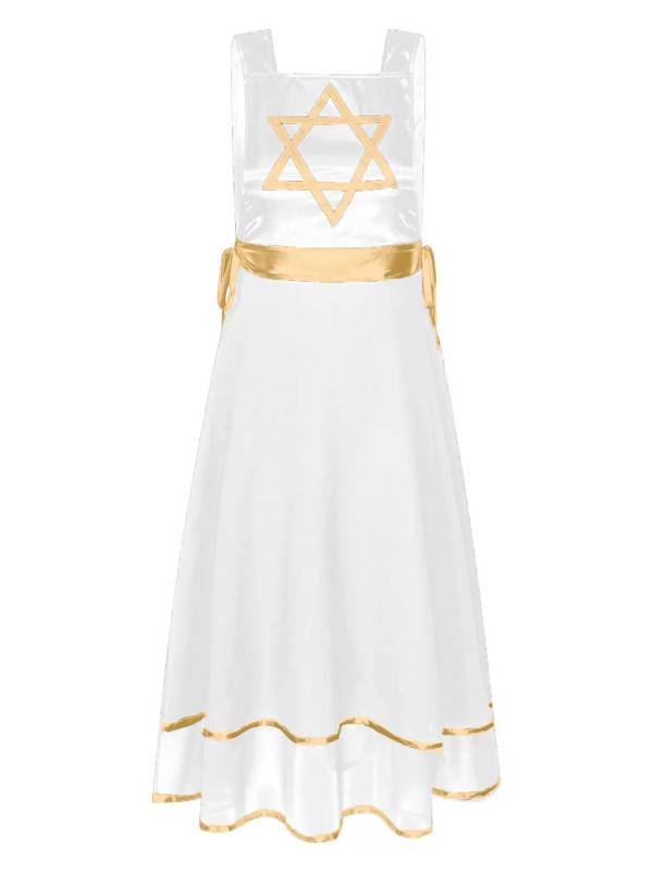 Women Star Lace-up Sleeveless Dress Choir Praise Dance Tunic thumb