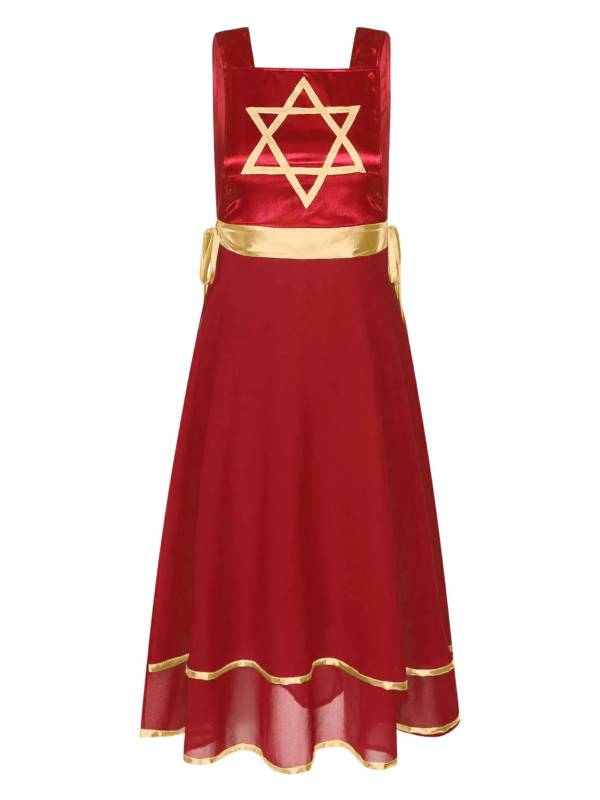 Women Star Lace-up Sleeveless Dress Choir Praise Dance Tunic thumb